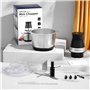Mini Hachoir Ail Electrique 1.2L, 4 Lames en inox, 400W Mixeur avec Bol en Acier Inox, Multifonction pour Viande, Légumes, Oigno