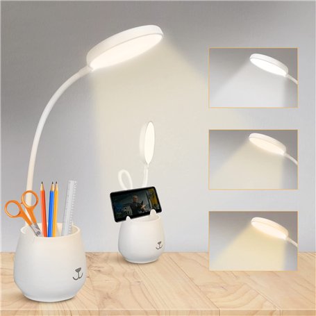 URAQT Lampe de Bureau de Porte-stylo