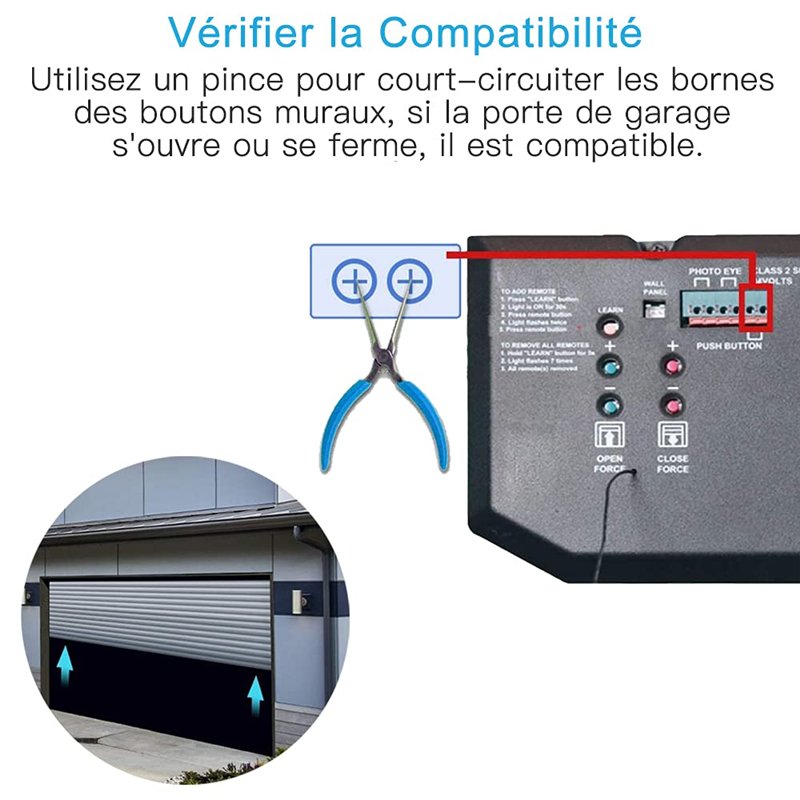 Image secondaire de LoraTap Ouvre-Porte de Garage Connecté WiFi, Interrupteur de Porte Intelligent, Compatible avec Alexa, Commutateur Contrôlé à Di