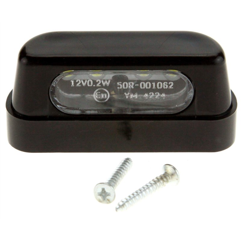 The Lord of the Tools Éclairage de plaque d'immatriculation arrière à 4 LED avec scews universel pour moto, scooter