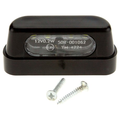 The Lord of the Tools Éclairage de plaque d'immatriculation arrière à 4 LED avec scews universel pour moto