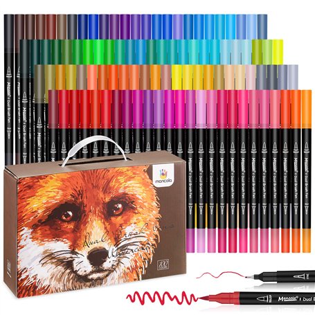 mancola 100 Couleurs Feutres Coloriage Adultes