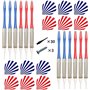 [12 fléchettes] Jeu de flechettes électronique Adulte, Brovamo Jeux de electronique adultesavec 12 fléchettes et,30-Pointe flech