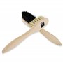 Lenzen Set de Brosses à Chaussures I Kit de 5 Pièces: 2 Brosses de Polissage, 2 Brosses pour Appliquer le Cirage, 1 Brosse Dure 