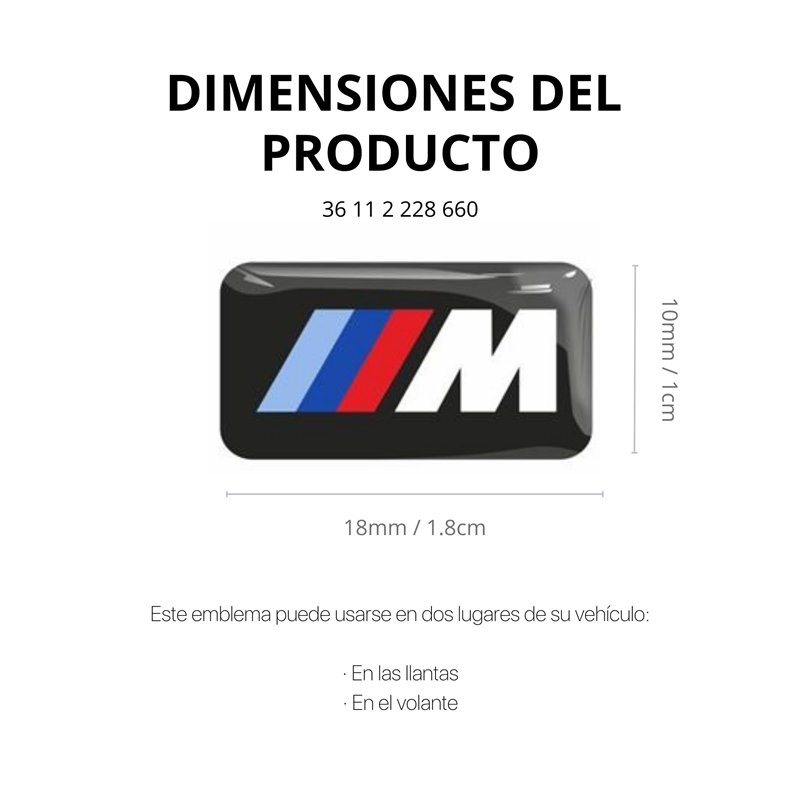 Image secondaire de BMW M Emblème Original 36112228660