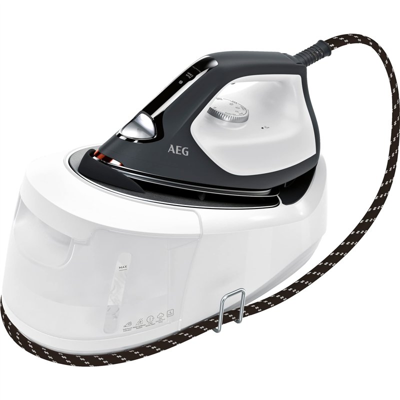 AEG ST6-1-8EG Centrale Vapeur (4 programmes pour chaque tissu), chauffe rapide, lumière durable, pression 6 bars, effet pressing