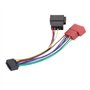 Sound-way Câble Adaptateur Faisceau Adaptateur fiche ISO Radio Compatible avec autoradio JVC/Kenwood 16 Pin 22x10 mm