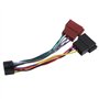 Sound-way Câble Adaptateur Faisceau Adaptateur fiche ISO Radio Compatible avec autoradio JVC/Kenwood 16 Pin 22x10 mm