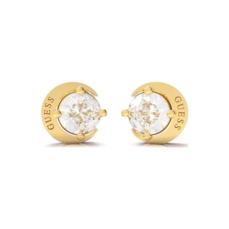 Boucles d'oreilles Guess Lune - Moon phases - Acier doré - JUBE01194JWYG