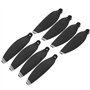 Shanrya Lame d'hélices, 8 pales d'ailes d'hélices légères pour Accessoires de Drone pour Mavic Mini Bordure Argent Noir