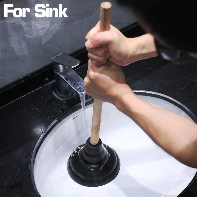 Image secondaire de HAUTMEC Déboucheur WC en caoutchouc pour salle de bain, évier et bouchons de canalisations – Utilisation dans les maisons, les b