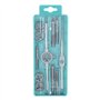 Coffret Tarauds et Filières Métrique Ensemble de tarauds matrices 12 pièces M6 M12 à filetage écrou vis gauche avec kit d'outils