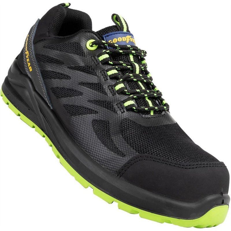 Image secondaire de GOODYEAR Mixte Chaussures de sécurité sans métal SP1 en Tissu Noir et Vert Taille 39