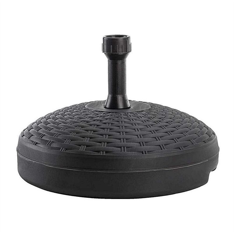 Image secondaire de AKTIVE 61130 - Pied de Parasol de Terrasse Extérieur Circulaire Noir, Résistant à l'eau et au Soleil, Il Dispose d'un Réservoir