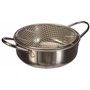 Friteuse argentée en inox Excèlsa
