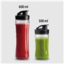 Imetec Personal et Sport Blender PB 100 Mini mélangeur avec 2 bouteilles Take-Away en Tritan sans BPA, 4 lames en acier inoxydab