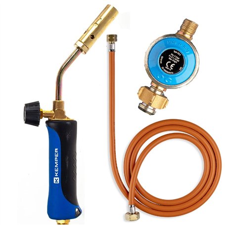 Chalumeau de soudure + Détendeur Propane + Tuyau gaz 1.5 m KEMPER