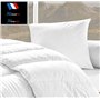 Couette blanche 450GR/M² "FABRICATION FRANCAISE" (1 place) 140 x 200 + Oreiller 60 x 60 cm