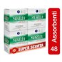 Saugella Saugella Cotton Touch Serviettes Extérieures Nuit Action Anti-odeurs Avec Ailes En Coton Hypoallergéniques 48 Pièces