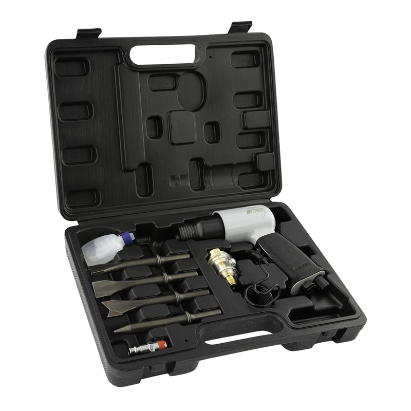 Image secondaire de ABAC Burineur Pneaumatique G-425, Burineur avec Burins de 125 mm, Arrêt par Ressort, Mini Lubrificateur, Coups par Minute 4500 s