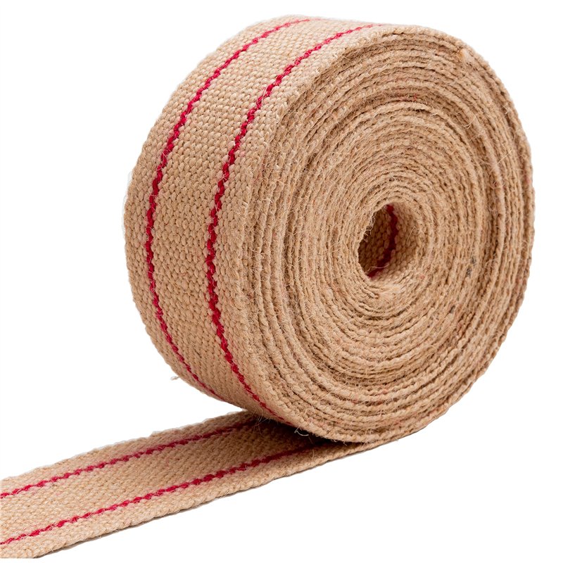 IPEA Courroie en Jute pour Tapisserie - Made in Italy - 10 Mètres - Corde de Ceinture Professionnelle pour Fond de Chaises, Cana