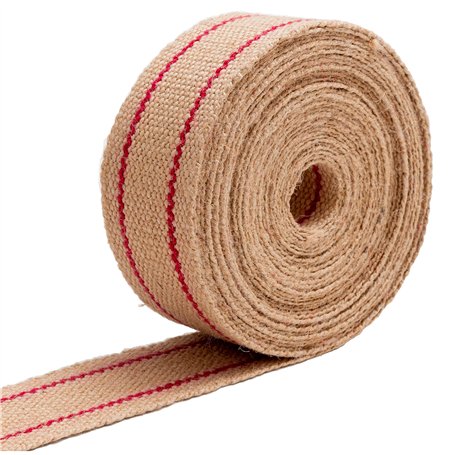 IPEA Courroie en Jute pour Tapisserie - Made in Italy - 10 Mètres - Corde de Ceinture Professionnelle pour Fond de Chaises