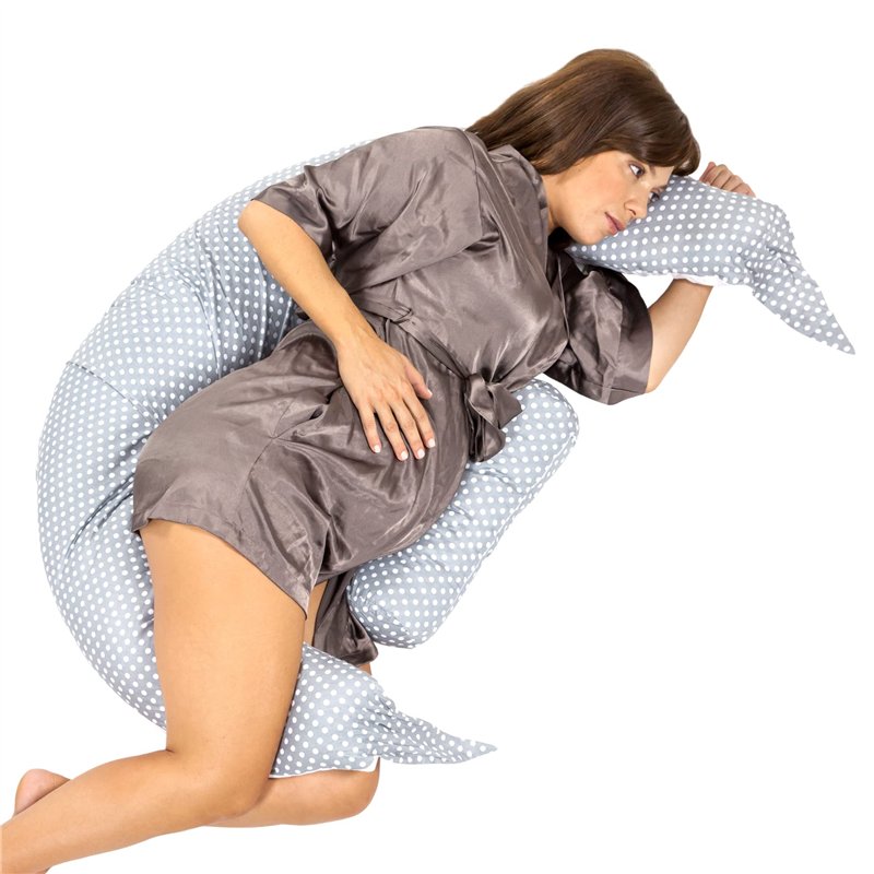 KOALA BABYCARE Coussin de Grossesse pour Dormir XXL - Coussin Allaitement Confortable Multifonctionnel - Housse Amovible 100% Coton