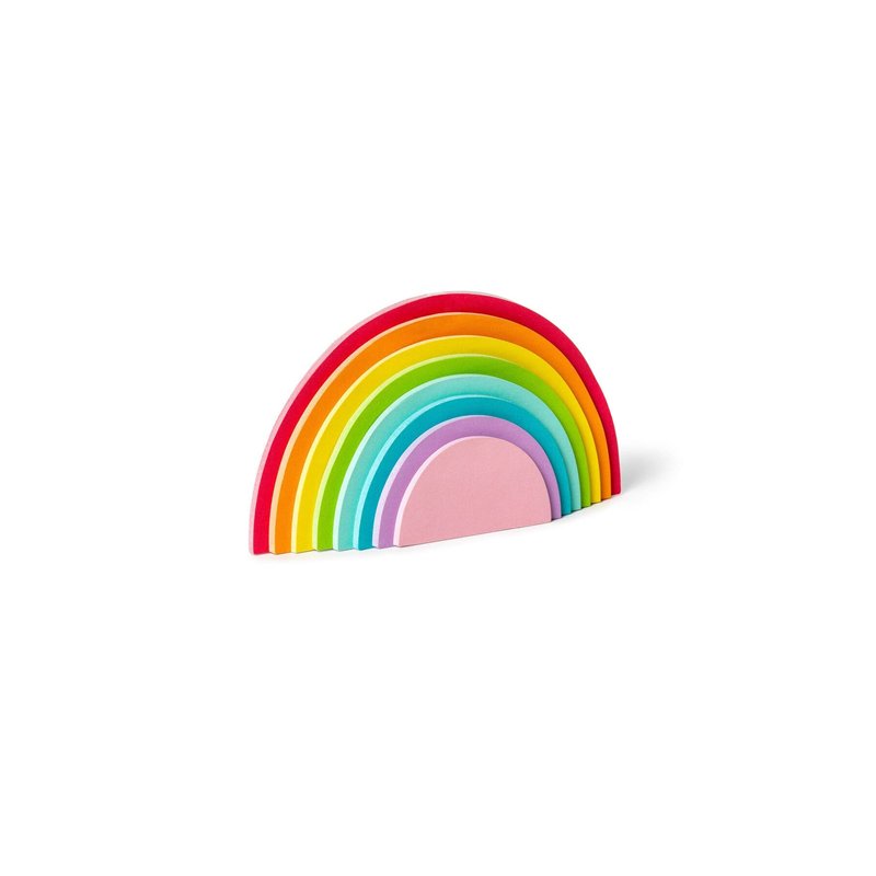 Image secondaire de Legami RST0001, Bloc-notes autocollant, Rainbow Thoughts, Bloc-notes autocollant en forme d'arc-en-ciel, 12 x 6 cm, 152 feuilles