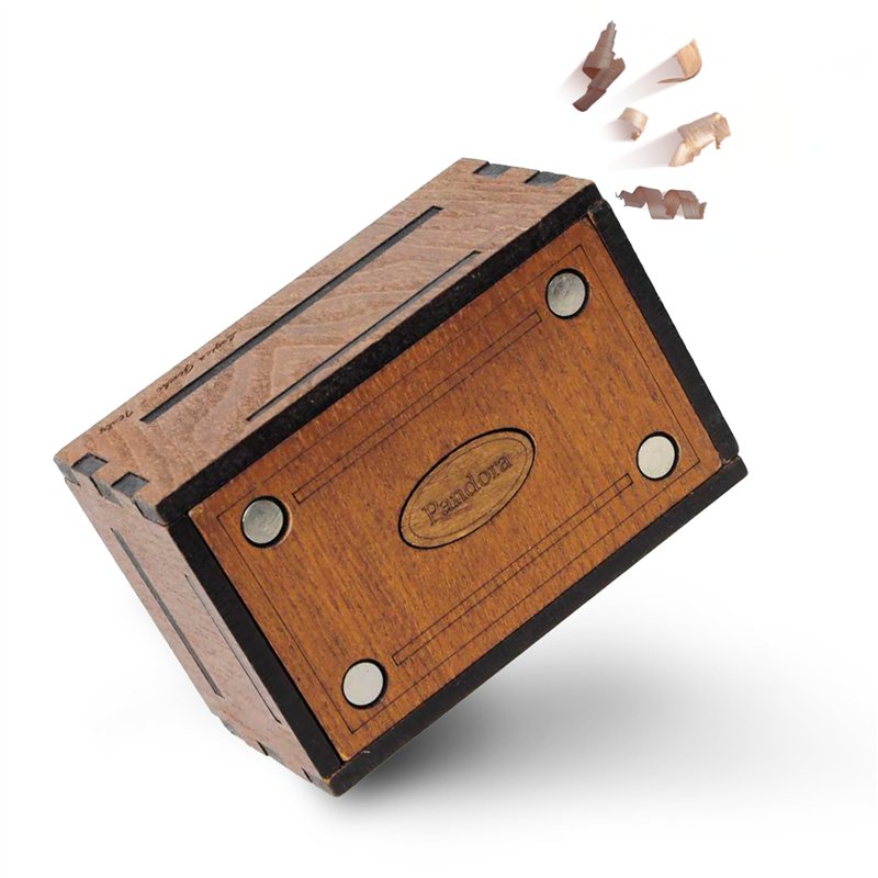 Logica Jeux Art. Pandora Box - La Boîte Secrete - Casse-Tête en Bois - Coffret Secret - Difficultè 5/6 Incroyable - Collection L