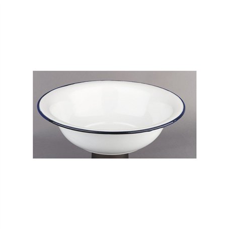 Ibili 903132 Cuvette en acier émaillé vitrifié 32 cm Blanche