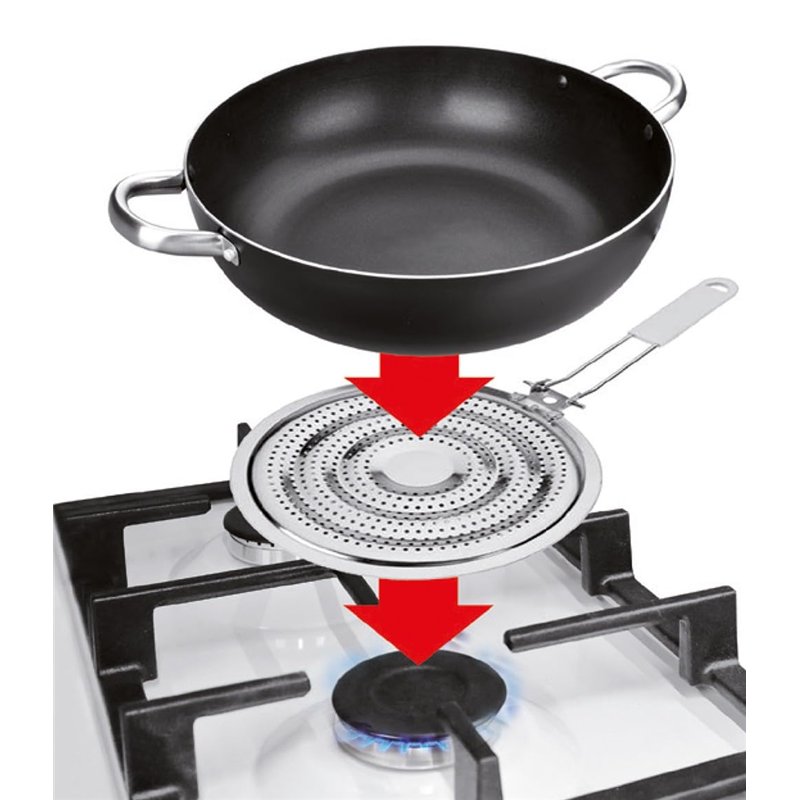 Image secondaire de IBILI - Diffuseur pour gaz, Acier étamé, Conception adaptée pour les cuisinières au gaz