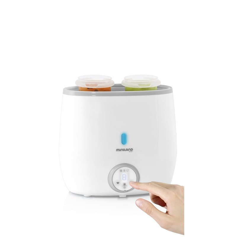 Image secondaire de MINILAND BABY Chauffe-biberon Warmy twin - Blanc