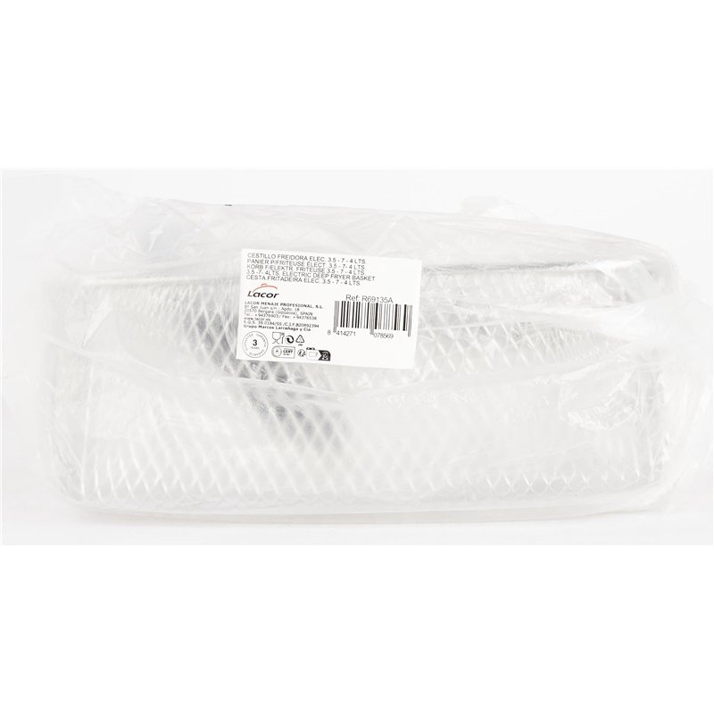 Image secondaire de Lacor R69135A Panier à friteuse électrique 3,5 litres, Argenté, 24x14x8
