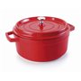 Lacor 25916 Faitout Rouge Fonte d'Aluminium avec Couvercle Diamètre: 16 cm
