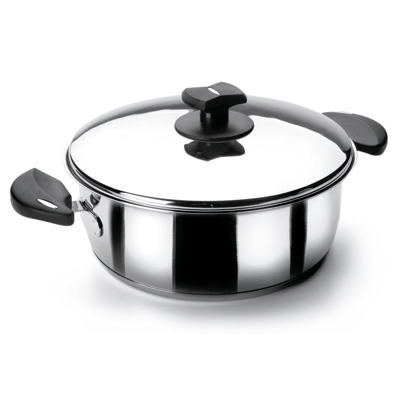 Lacor 88026 Faitout avec Couvercle Diamètre 26 cm Nova Ladycor, Argenté