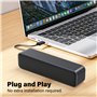 ADELGO Haut-Parleur d'ordinateur, Haut-Parleur alimenté par USB pour Ordinateur de Bureau, PC Windows, Ordinateur Portable. Mini
