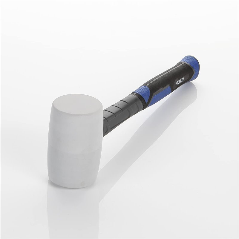 Image secondaire de Alyco 196787-Maillet caoutchouc 455 g blanc manche fibre