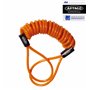 Artago R1 Cable Rappel en Acier Tressé de Haute Qualité, 140 cm, Revêtement Anti-Égratignures, Rappel Universel pour Antivol Blo