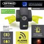 ARTAGO 870 Antivol Voiture, Haut de Gamme, Canne Antivol Voiture 2en1 Sans/Avec Alarme 120dB+LED, Bloque Volant Plus Sûr et Diss