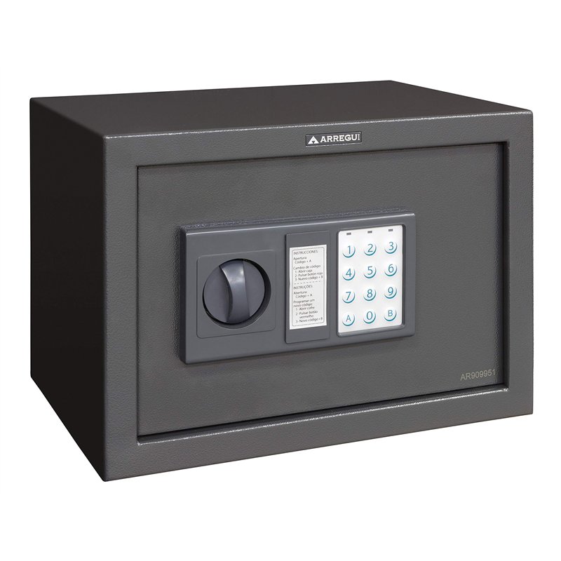 ARREGUI Class T20EB Coffre-fort en acier avec serrure électronique, clavier à code programmable, coffre-fort de sécurité pour la