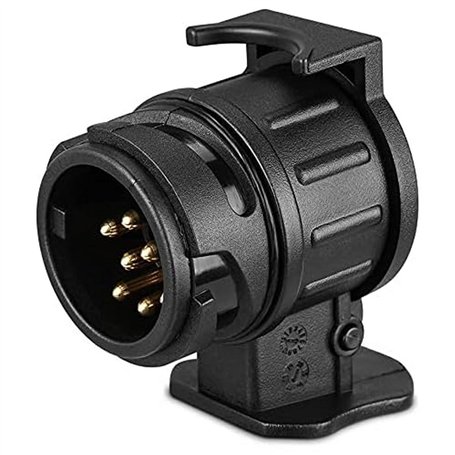 Adaptateur de remorque 13 à 7 Broches 12V Convertisseur électrique Remorque/Caravane/Prise de Remorque Auto/Chariot