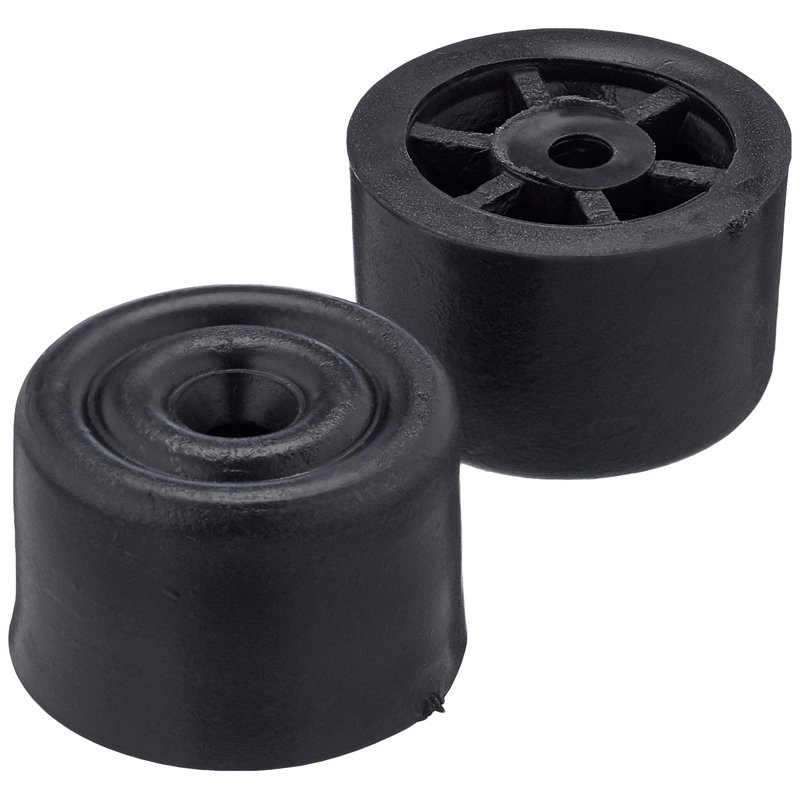 Sysfix 2310502 Boîte de 10 butées de Porte à Visser n° 5 avec vis et Chevilles Noir