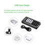 POWEROWL 8 Slots Rechargeable Chargeur Piles pour Ni-MH Ni-CD AA AAA Charge Rapide avec Port USB