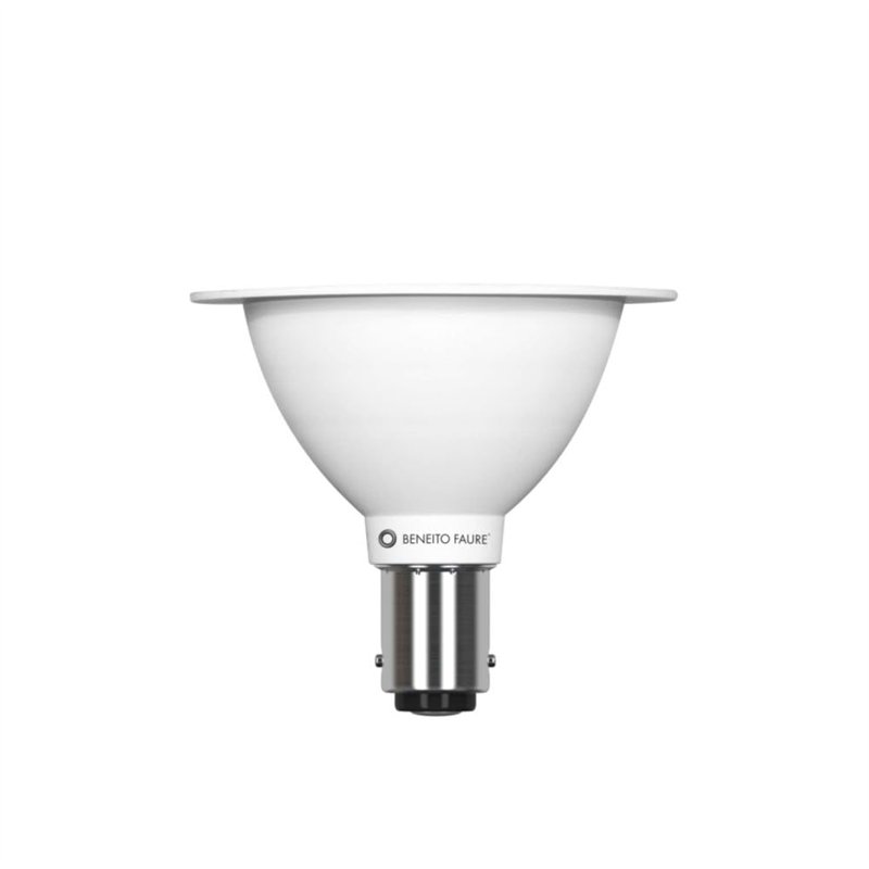 Beneito Faure Ampoule à LED Max AR70 Ba15d 7 W 12 volts, lumière chaude 2 700 K, 500 lumens, réflecteur avec ouverture à 24°, co
