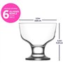 LAV Destina Lot de 6 Coupes à Glace | Verres à Cocktail Fruit | 285 cc