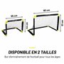 Dunlop Cage de Foot 50 x 44 x 44 cm - Ensemble de 2 Buts de Foot - Mini But Pliable - Kit Entrainement Football pour Enfants et