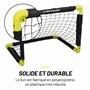 Dunlop Cage de Foot 50 x 44 x 44 cm - Ensemble de 2 Buts de Foot - Mini But Pliable - Kit Entrainement Football pour Enfants et