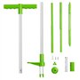 GEEZY Désherbeur de Mauvaises Herbes en Acier - Outil de Jardinage à Main, Vert