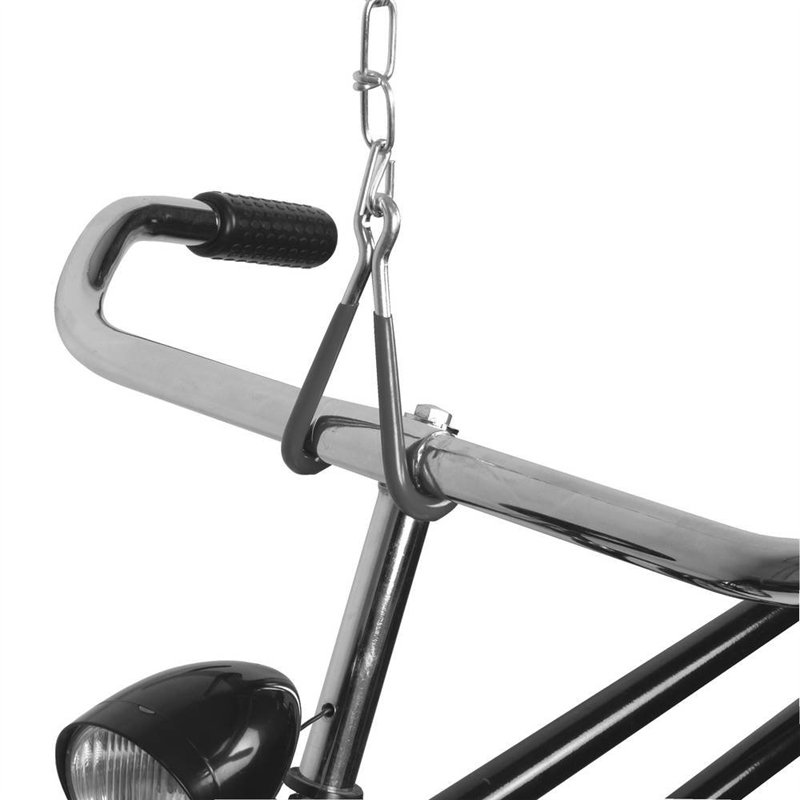 Image secondaire de Dresco Crochet de vélo sur chaîne | Crochet de vélo pour accrocher des vélos au Plafond | Suspension de vélo 5250703, Noir