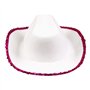 Boland Rodeo Star 54376 54376 Chapeau de cowboy à paillettes pour adulte Rose/blanc Taille unique